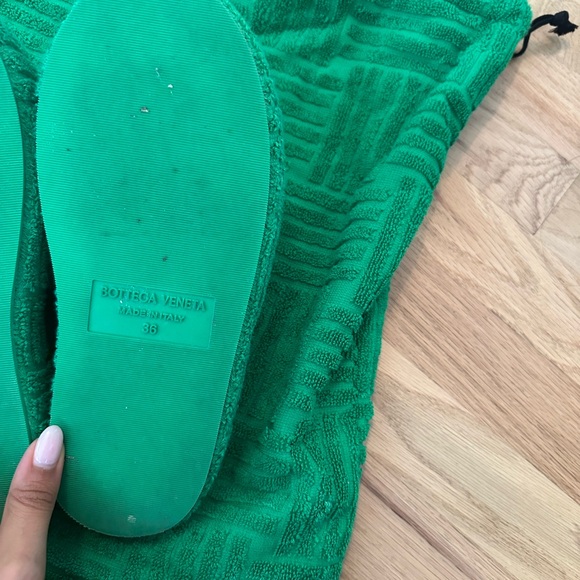 Bottega Veneta green slides - Picture 4 of 6